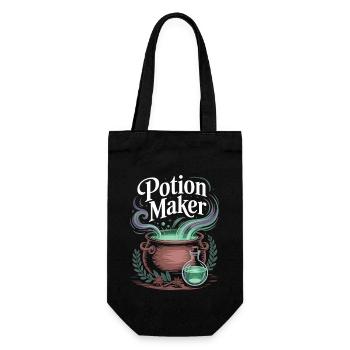 Magic Potion Brewer T-Shirt - Gift Bag for Bottles - black - Front