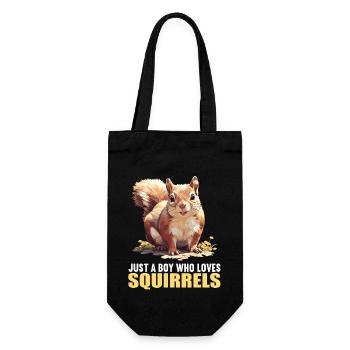 Squirrel - Gift Bag for Bottles - black - Front