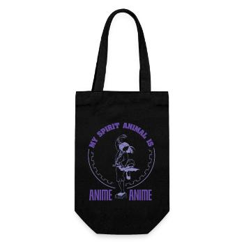 Anime Manga Otaku Kawaii Japan Cosplay Comic - Geschenkbeutel für Flaschen - Schwarz - Vorne
