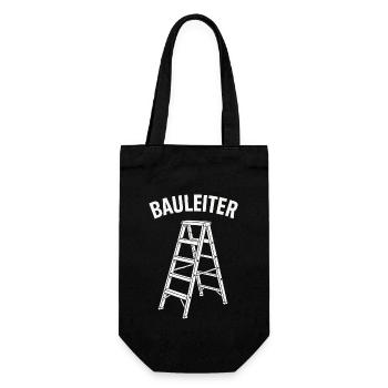 Directeur de la construction Drôle Construction Humour Design - Sac à bouteille - noir - Devant