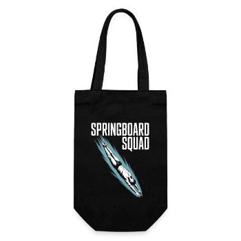 Kunstspringen Turmspringer Sprungbrett - Geschenkbeutel für Flaschen - Schwarz - Vorne
