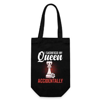 Perfect Chess Queen Equipment Chessmen - Gift Bag for Bottles - black - Front