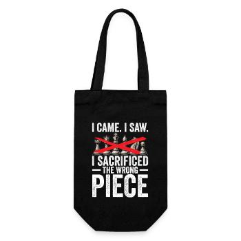 Cool Chess Design - Jeu d’échecs pour débutants - Sac à bouteille - noir - Devant