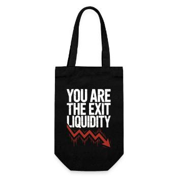 Vous êtes la citation du trader crypto de liquidité de sortie - Sac à bouteille - noir - Devant