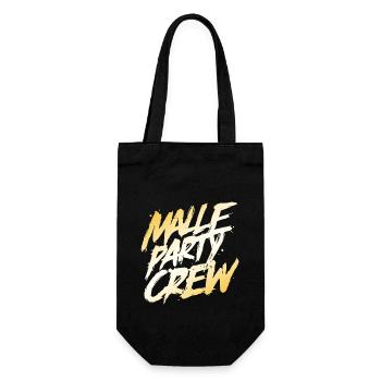 Malle Party Crew - Geschenkbeutel für Flaschen - Schwarz - Vorne