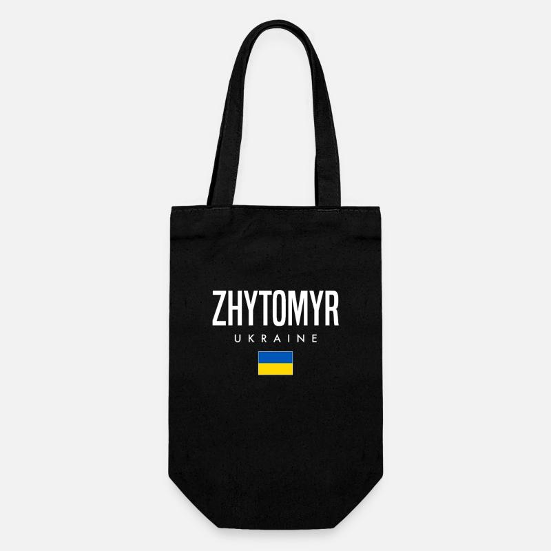 Zhytomyr Ukraine - Geschenkbeutel für Flaschen - Schwarz
