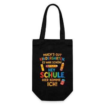 Take care kindergarten, Hey School 2025 - Gift Bag for Bottles - black - Front