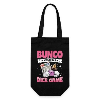 Bunco Life Dice Games - Gift Bag for Bottles - black - Front