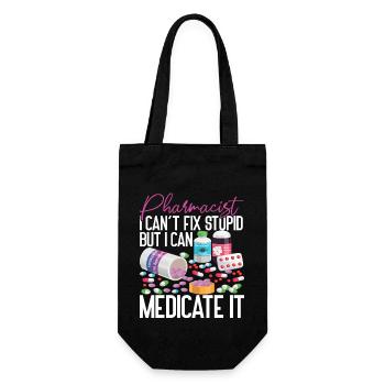 Pharmacy Tech Technician - Geschenkbeutel für Flaschen - Schwarz - Vorne