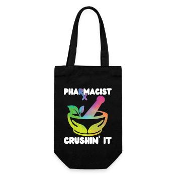 Pharmacy Tech Technician - Gift Bag for Bottles - black - Front