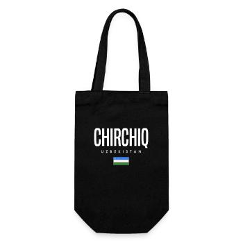 Chirchiq Usbekistan - Geschenkbeutel für Flaschen - Schwarz - Vorne