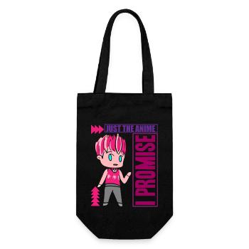 Anime Manga Otaku Kawaii Japan Cosplay Comic - Geschenkbeutel für Flaschen - Schwarz - Vorne