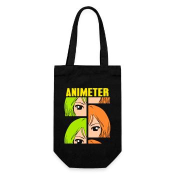 Anime Manga Otaku Kawaii Japan Cosplay Comic - Geschenkbeutel für Flaschen - Schwarz - Vorne