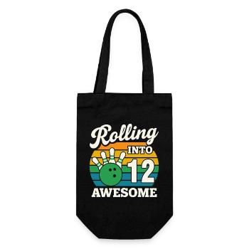 Célébration du bowling en 12 secondes - Sac à bouteille - noir - Devant