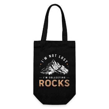 Géologue collectionneur de pierres géologie géologue des roches - Sac à bouteille - noir - Devant