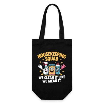 Funny Cleaning Design - Gift Bag for Bottles - black - Front