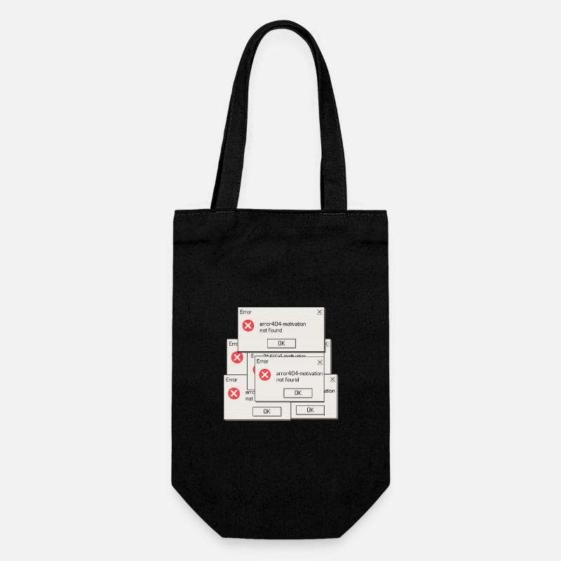 404 Motivation introuvable - Sac à bouteille - noir