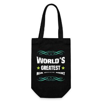 Le meilleur dicton de courtier au monde - Sac à bouteille - noir - Devant