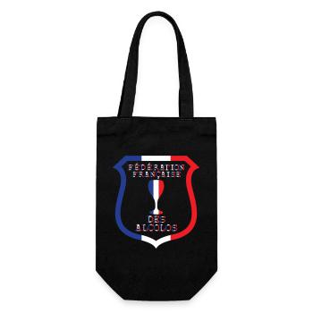 FFA French Federation of Alcolos - Gift Bag for Bottles - black - Front