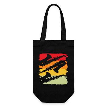 Saxophone Saxophonist Musical Instrument - Gift Bag for Bottles - black - Front