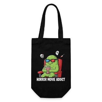 Horror movie lover Alien - Gift Bag for Bottles - black - Front