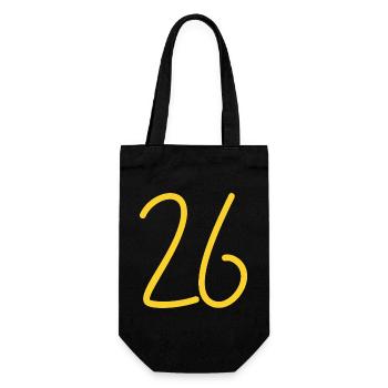 26 - Gift Bag for Bottles - black - Front
