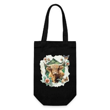 Highland cattle - Gift Bag for Bottles - black - Front