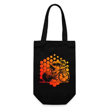 Road Bike Power Road Bike Design - Gift Bag for Bottles - black - Front