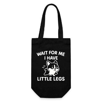 Le chien dit Humour Mème Humour, Drôle, petites jambes drôles - Sac à bouteille - noir - Devant