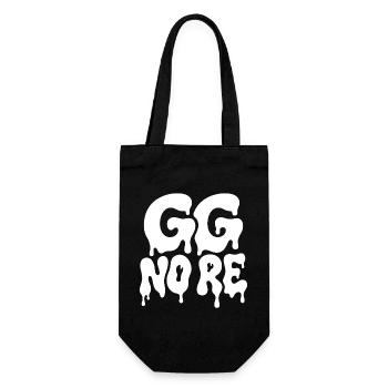 GG No Re Gaming Spruch Horror Typografie - Geschenkbeutel für Flaschen - Schwarz - Vorne