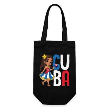 Cuba Pride & Home - Design du drapeau de Cuba - Sac à bouteille - noir - Devant