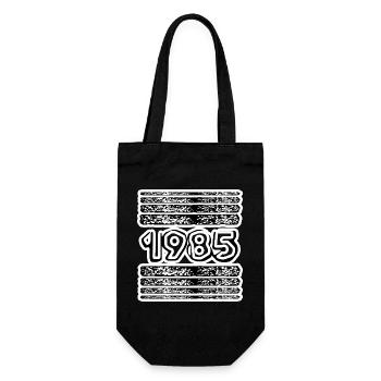 Jahreszahl 1985 - Geschenkbeutel für Flaschen - Schwarz - Vorne