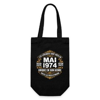 May 1974  - Sac à bouteille - noir - Devant