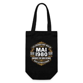 May 1980  - Sac à bouteille - noir - Devant
