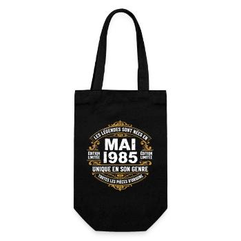 May 1985  - Sac à bouteille - noir - Devant