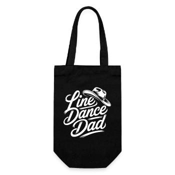 Line Dance Dad - Gift Bag for Bottles - black - Front