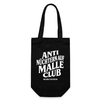 Malle 2026 Anti Nüchtern Auf Malle Club 2026 - Geschenkbeutel für Flaschen - Schwarz - Vorne
