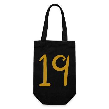19 - Gift Bag for Bottles - black - Front