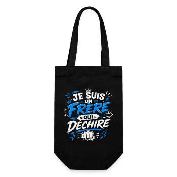 Je suis un Frère qui déchire - Sac à bouteille - noir - Devant