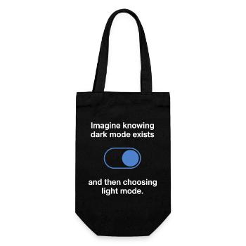 Dark Mode Exists Programmer IT Nerd Coder Office - Gift Bag for Bottles - black - Front