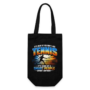 Humour Tennis Sport Intelligent | Cadeau Joueur Ré - Sac à bouteille - noir - Devant