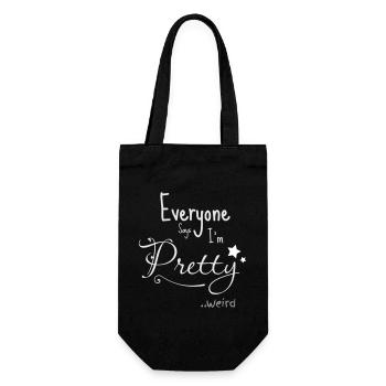 Tout le monde dit que je suis assez bizarre - Sac à bouteille - noir - Devant