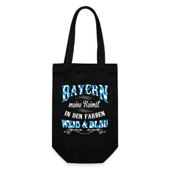 Bayern - Meine Heimat - Geschenkbeutel für Flaschen - Schwarz - Vorne