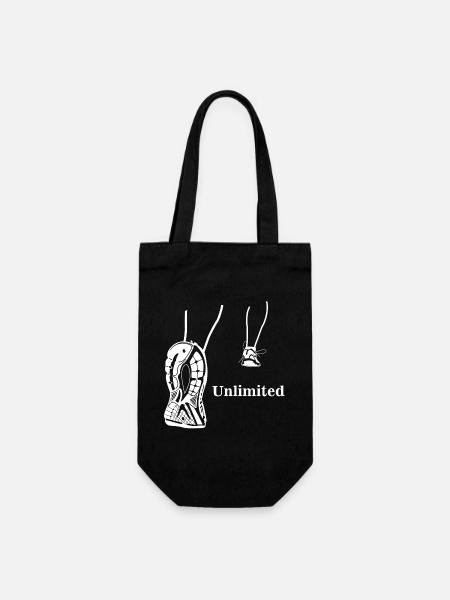 Illimité - conception en cours d'exécution - Sac à bouteille - noir