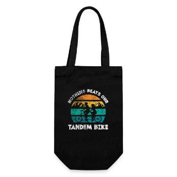 Tandem bike bike - Gift Bag for Bottles - black - Front