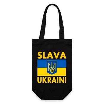 Slava ukraini - Sac à bouteille - noir - Devant