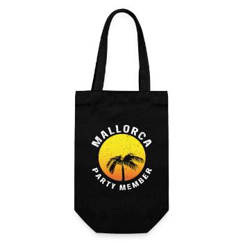 MALLORCA PARTY MEMBER - Geschenkbeutel für Flaschen - Schwarz - Vorne
