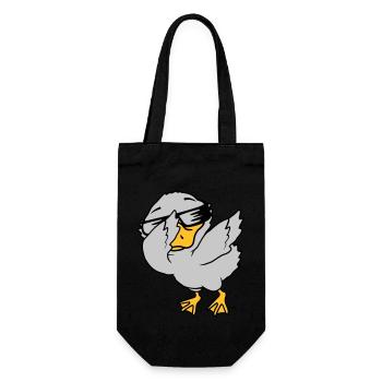 Dabbing Party Ducklings Cool - Gift Bag for Bottles - black - Front