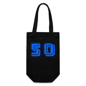 50 ANS. 50e ANNIVERSAIRE. ANNIVERSAIRE 50 ANS. 50 - Sac à bouteille - noir - Devant