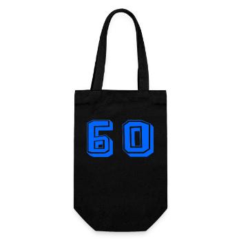 60 YEARS. 60th ANNIVERSARY. ANNIVERSARY 60 YEARS. 60 - Gift Bag for Bottles - black - Front
